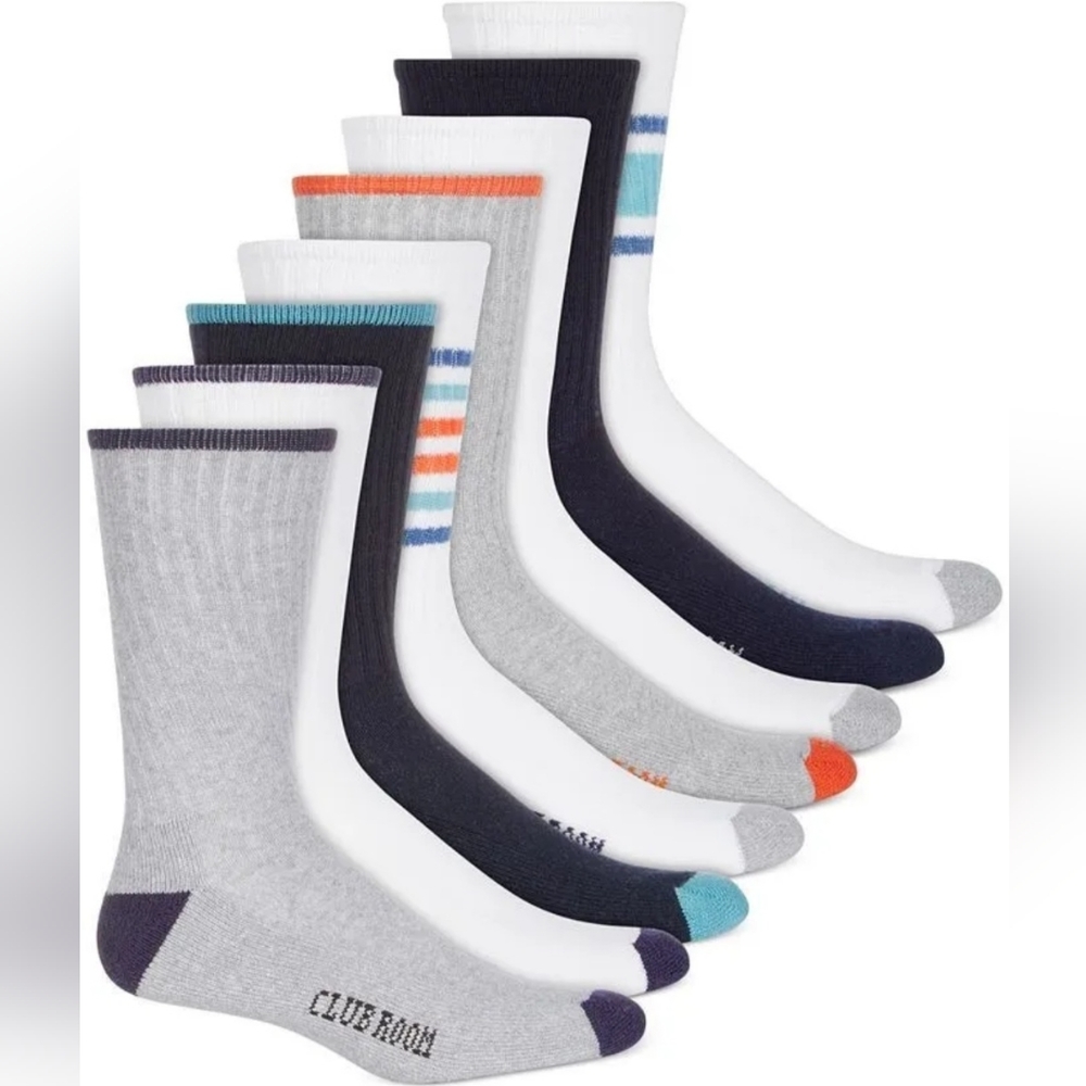 Clubroom 8-Pack Socks. Size 9-13. New With Tags $40.